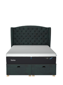 TEMPUR® Suffolk Ottoman Bed, Double - view 2, Emerald