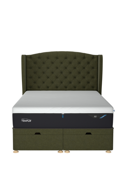 TEMPUR® Suffolk Ottoman Bed, King Size - view 2, Green
