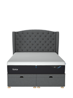 TEMPUR® Suffolk Ottoman Bed, King Size - view 2, Dark Grey