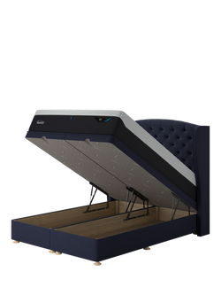 TEMPUR® Suffolk Ottoman Bed, Double, Dark Blue