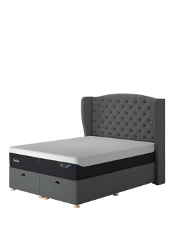 TEMPUR® Suffolk Ottoman Bed, Super King Size - view 2, Dark Grey
