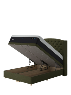 TEMPUR® Suffolk Ottoman Bed, Super King Size, Green