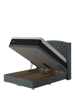 TEMPUR® Suffolk Ottoman Bed, King Size, Aqua