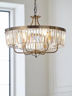 Bay Lighting Augustine 6 Arm Pendant Ceiling Light, Chrome - view 2, Chrome