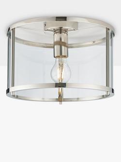 Bay Lighting Foster Flush Ceiling Light, Chrome, Chrome