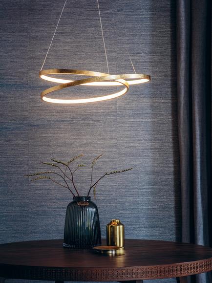 Bay Lighting Marcella Pendant Ceiling Light, Gold - view 2, Gold
