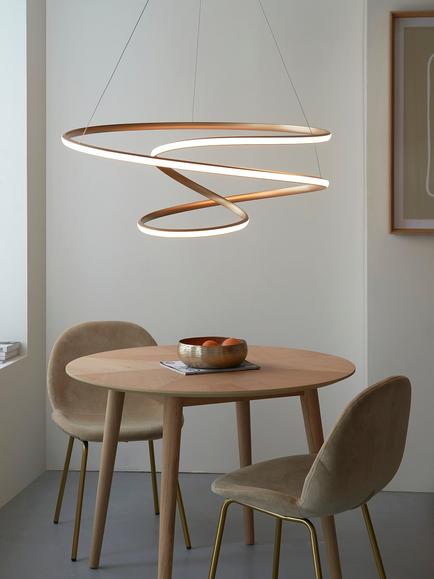 Bay Lighting Odessa Pendant Ceiling Light, Gold - view 2, Gold