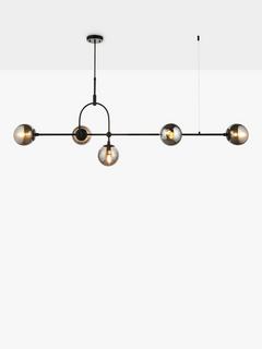 Bay Lighting Tosca 5 Arm Ceiling Light, Smoke