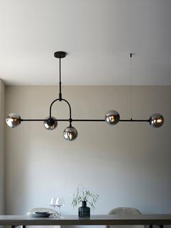 Bay Lighting Tosca 5 Arm Ceiling Light, Smoke - view 2, Smoke