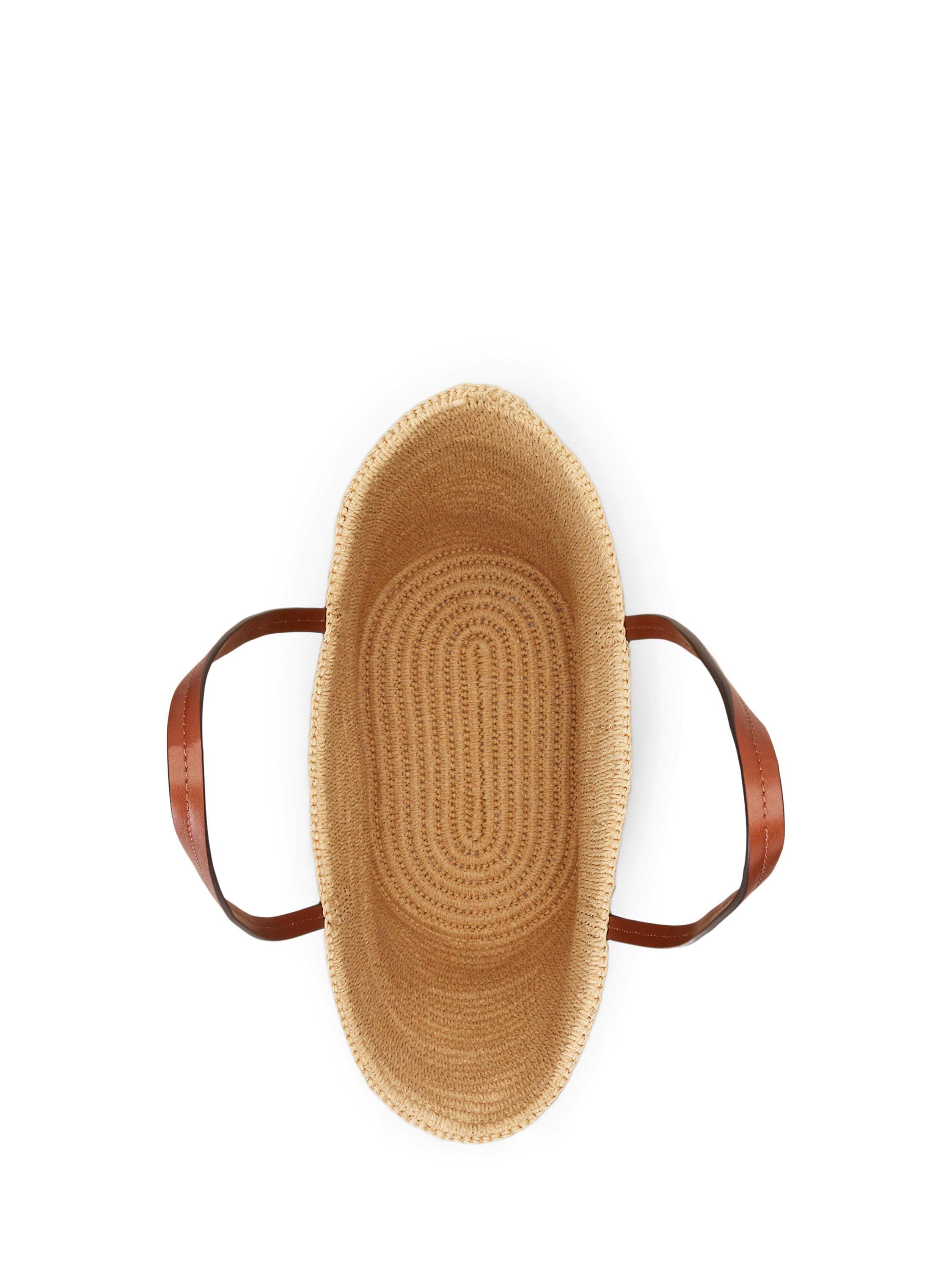 Product image 6 of 7, which shows Ralph Lauren Lauren Ralph Lauren Brie Large Tote Bag, Natural/Lauren Tan