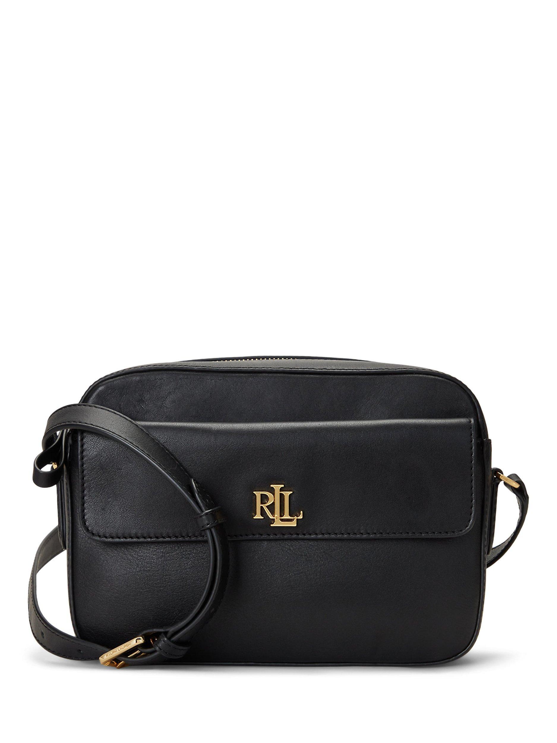 Lauren Ralph Lauren Marcy Leather Camera Bag Black