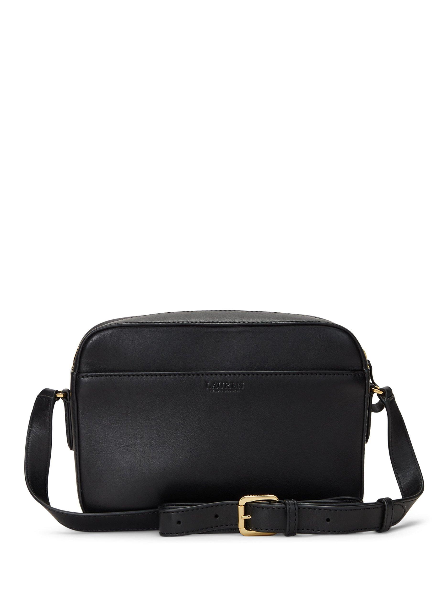 Lauren Ralph Lauren Marcy Leather Camera Bag Black