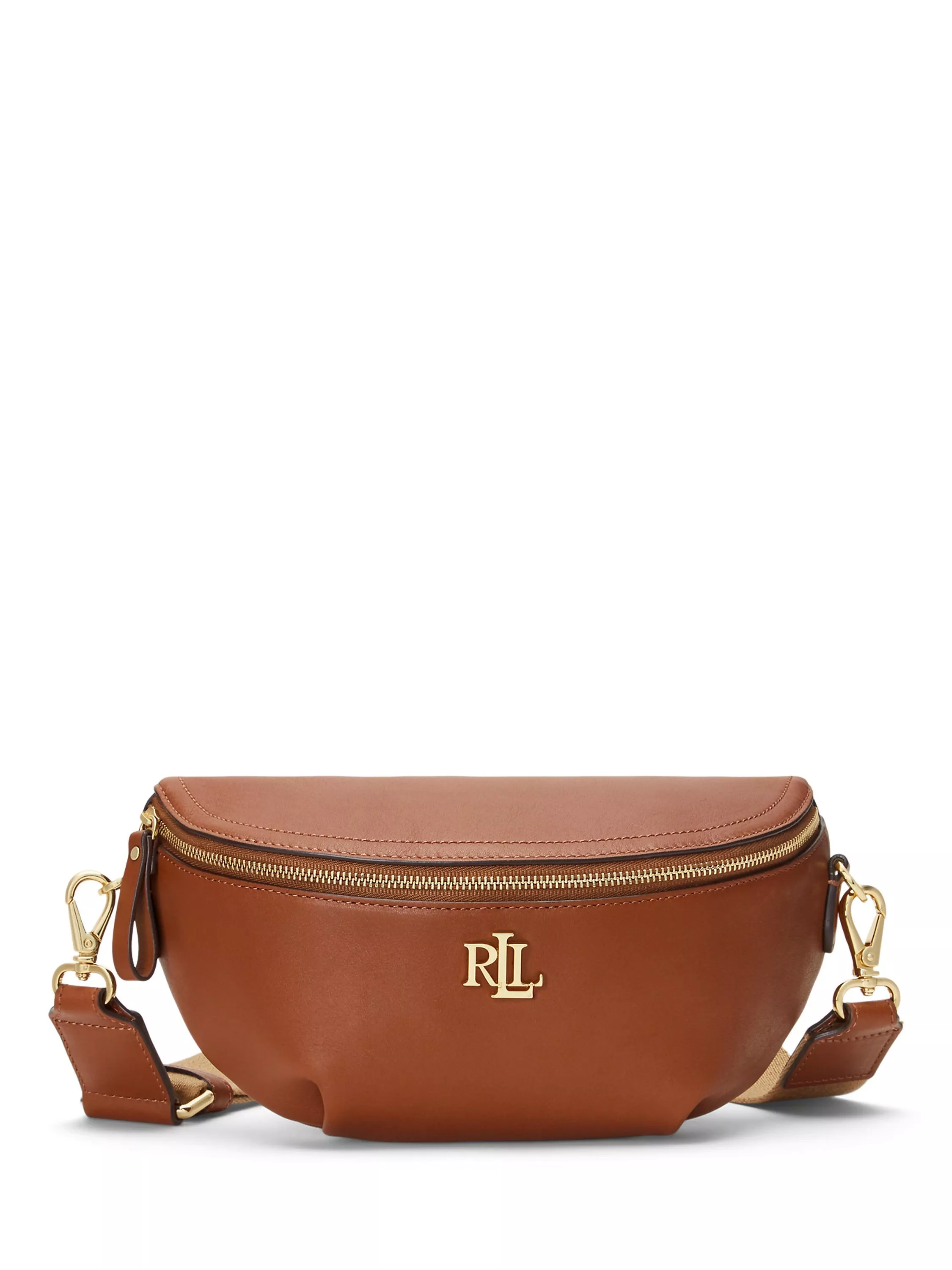 Lauren Ralph Lauren Marcy Leather Belt Bag Lauren Tan