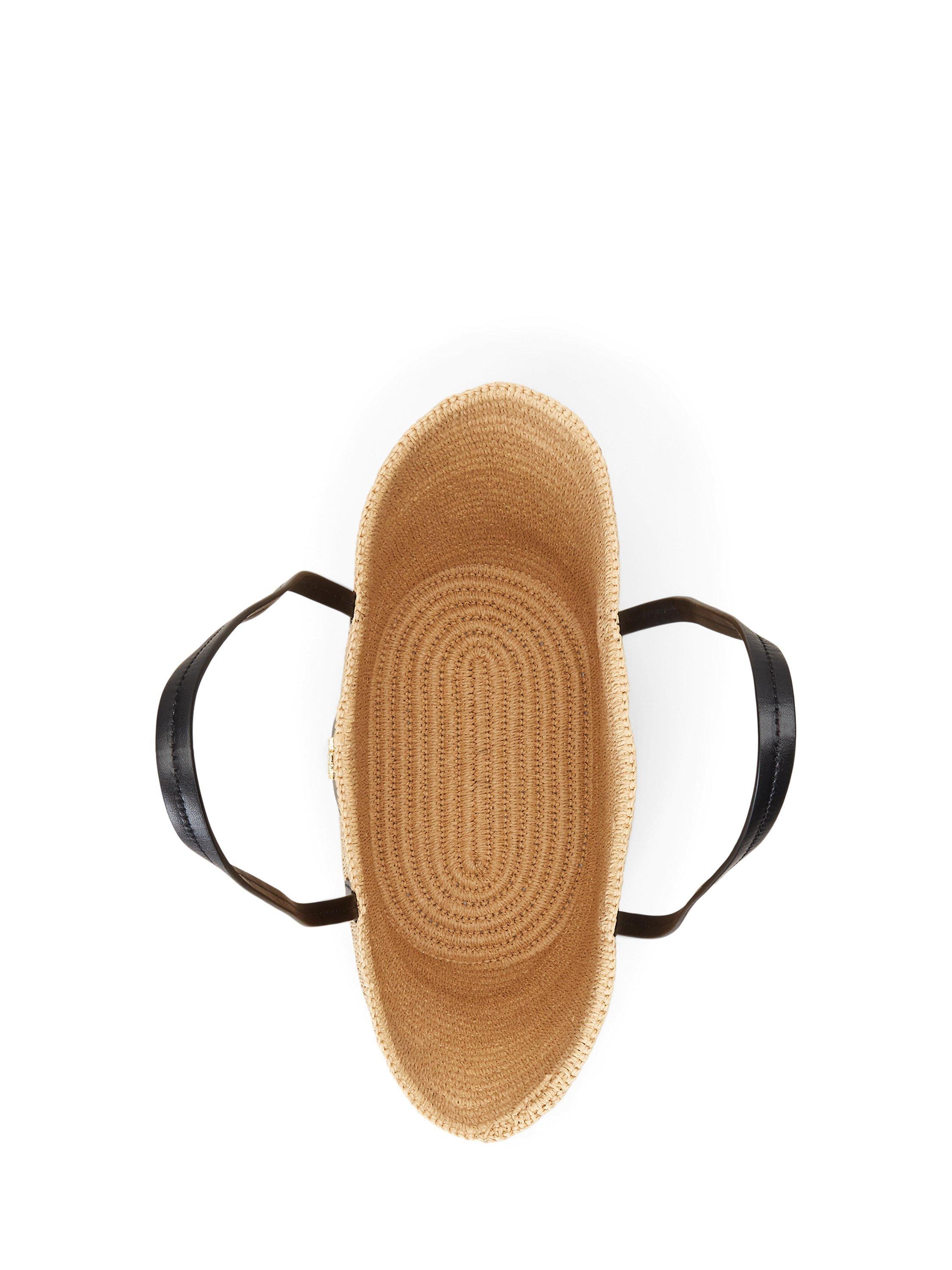 Product image 7 of 9, which shows Ralph Lauren Lauren Ralph Lauren Brie Large Tote Bag, Natural/Black