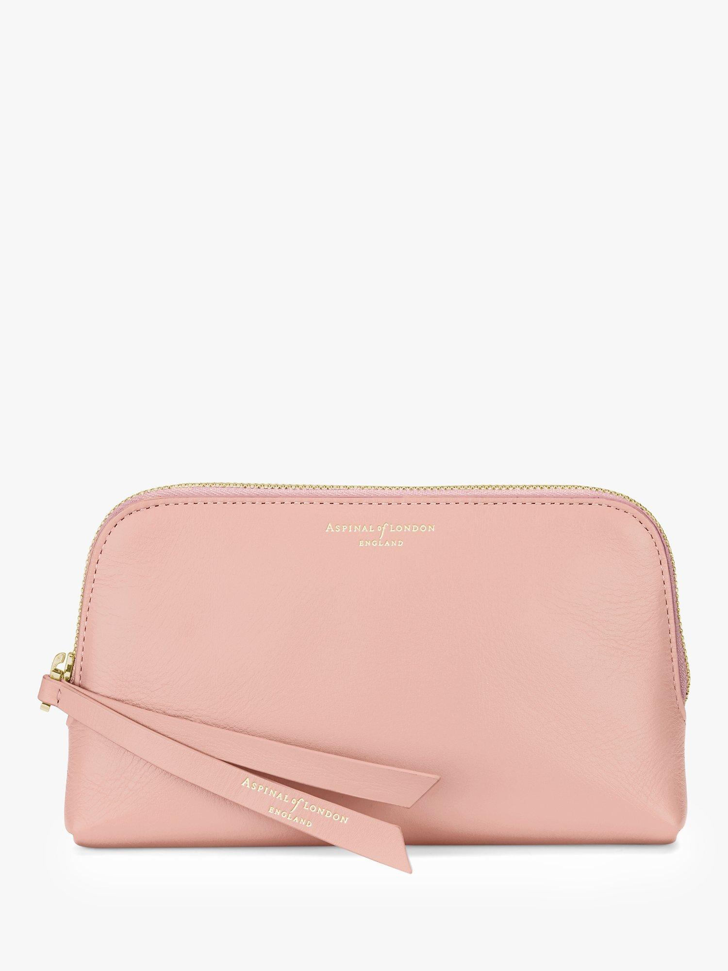 Aspinal of London Small Essential Leather Cosmetic Case, Peony