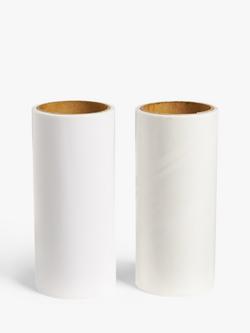John Lewis Lint Roller Refills, Pack of 2, White