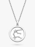 Kit Heath Aquarius Constellation Pendant Necklace, Silver