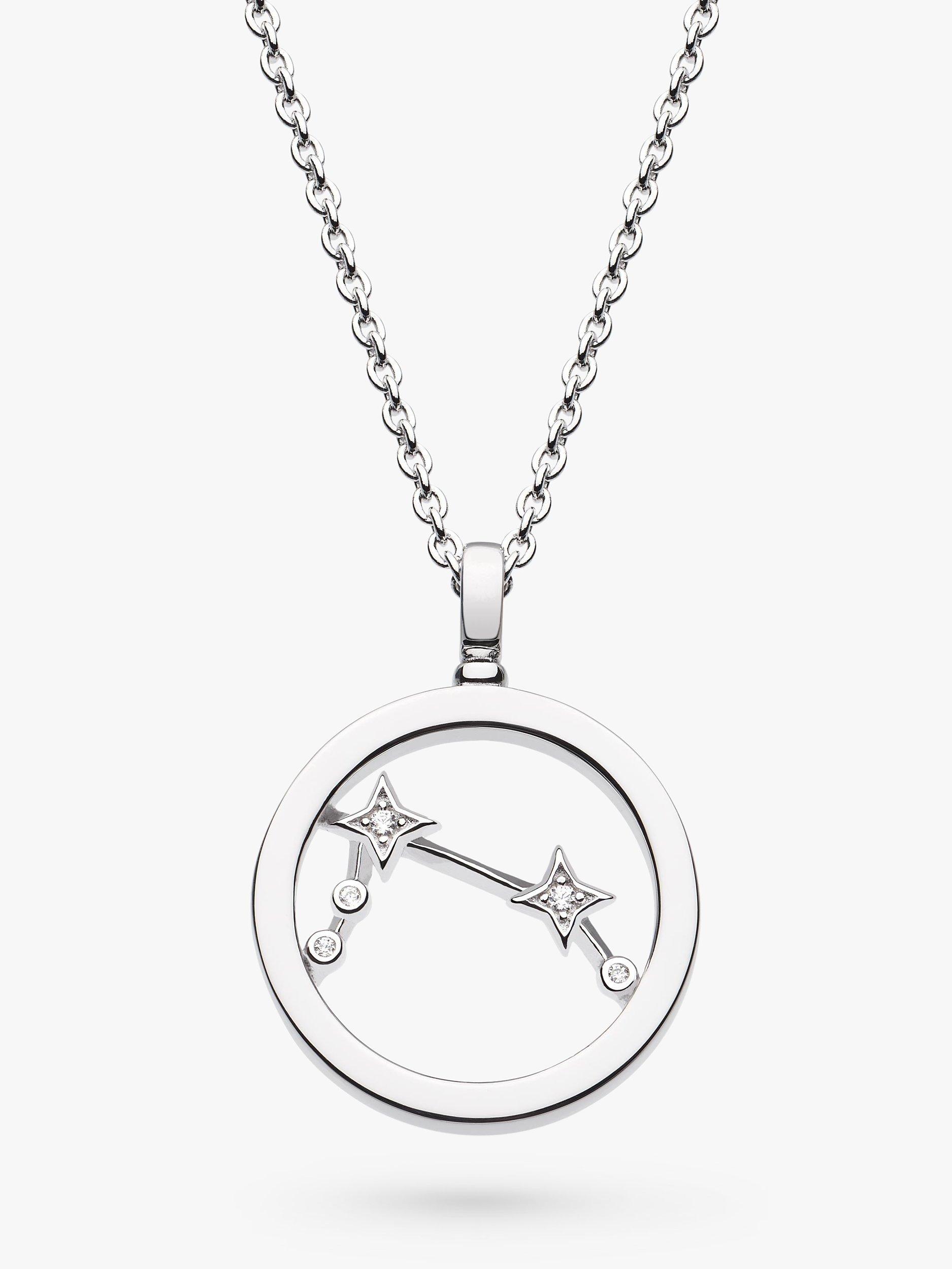 Product image 1 of 5, which shows Kit Heath Aries Constellation Pendant Necklace, Silver