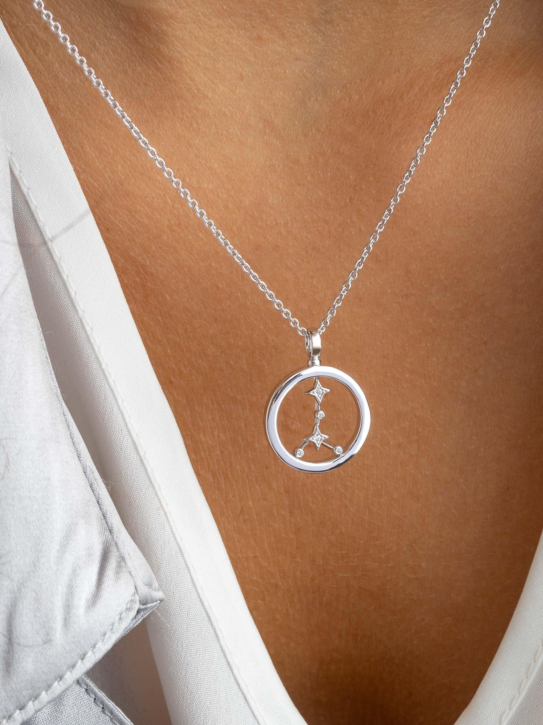 Product image 2 of 5, which shows Kit Heath Cancer Constellation Pendant Necklace, Silver