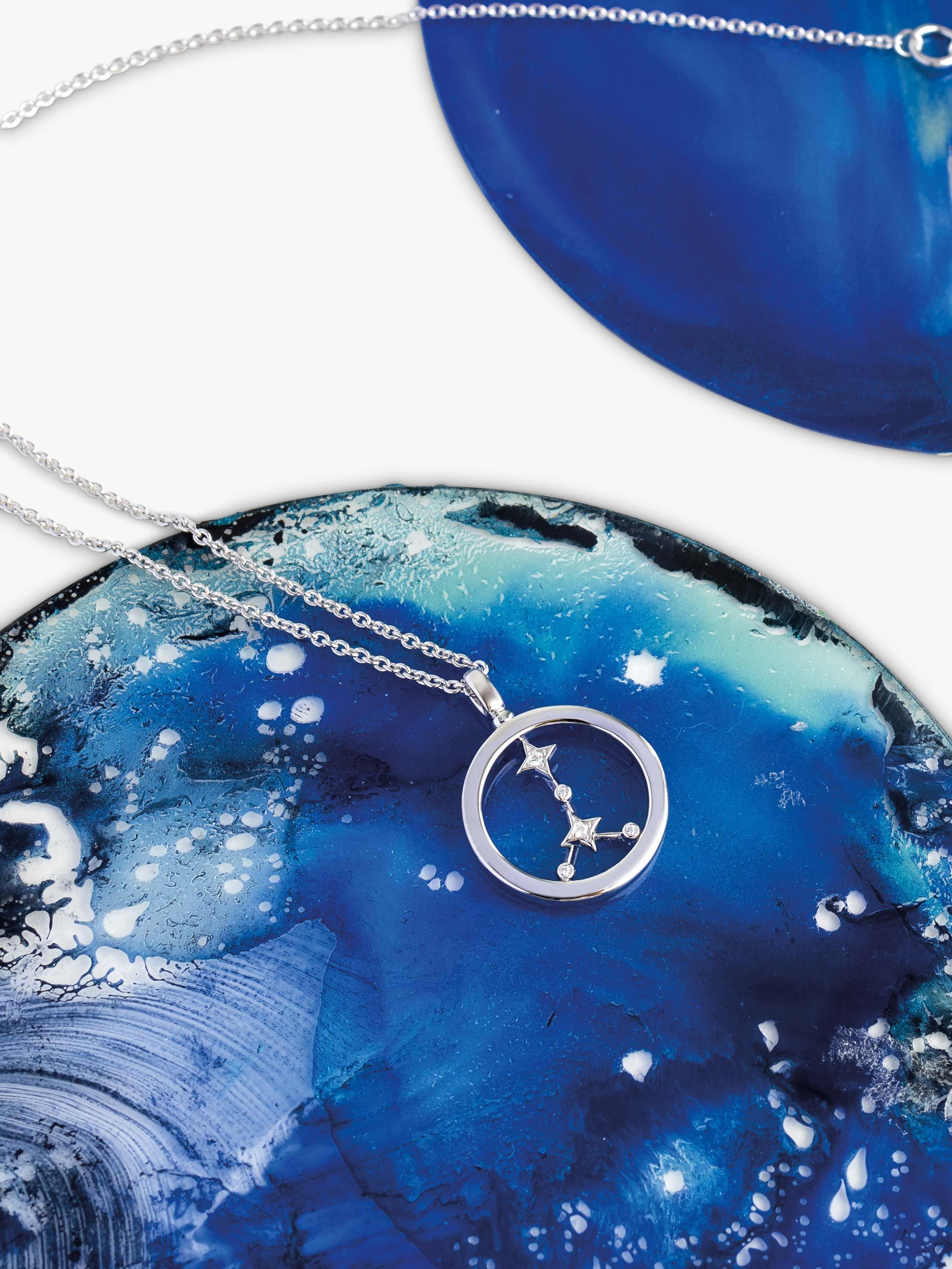 Product image 3 of 5, which shows Kit Heath Cancer Constellation Pendant Necklace, Silver