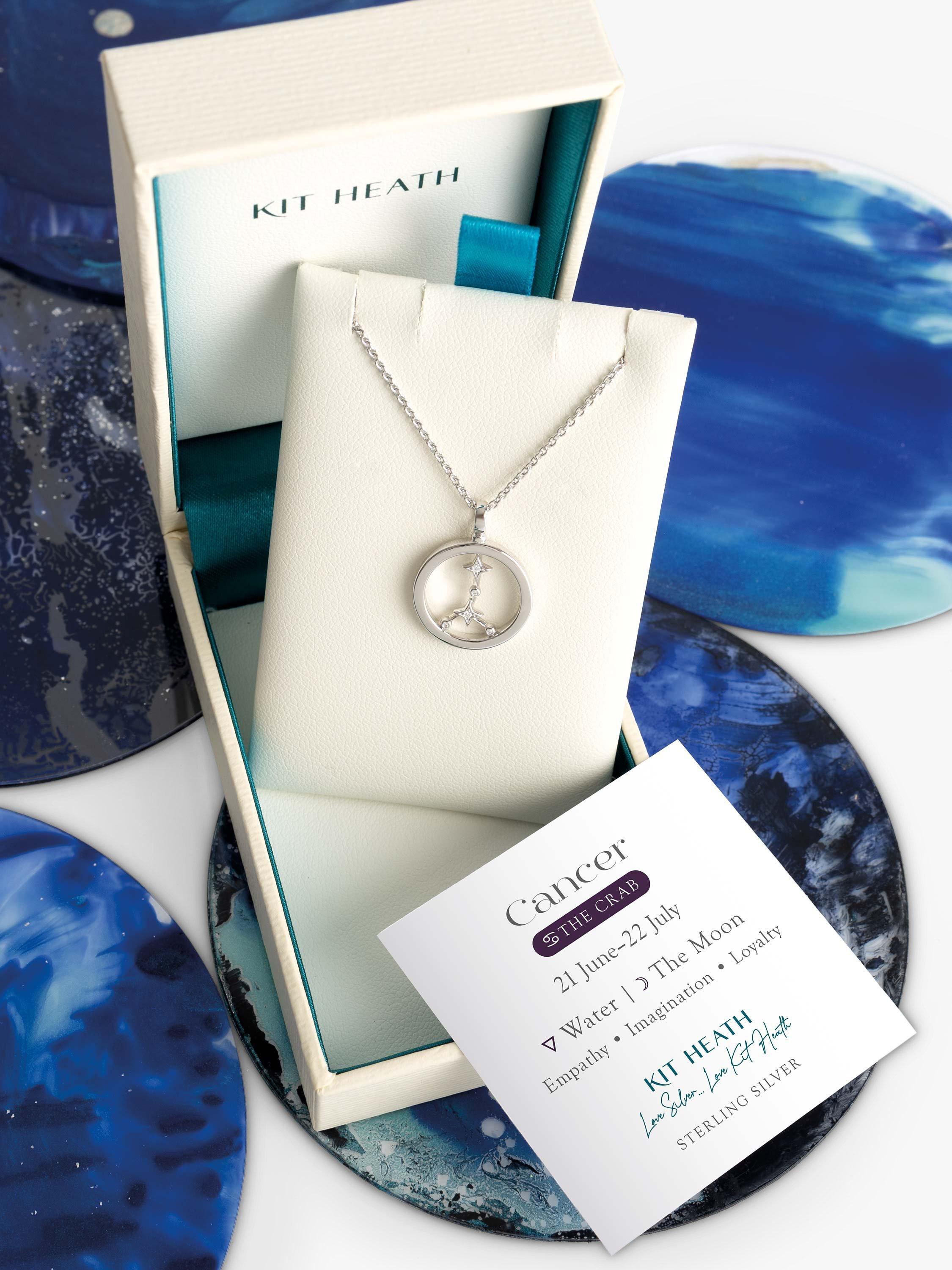 Product image 5 of 5, which shows Kit Heath Cancer Constellation Pendant Necklace, Silver