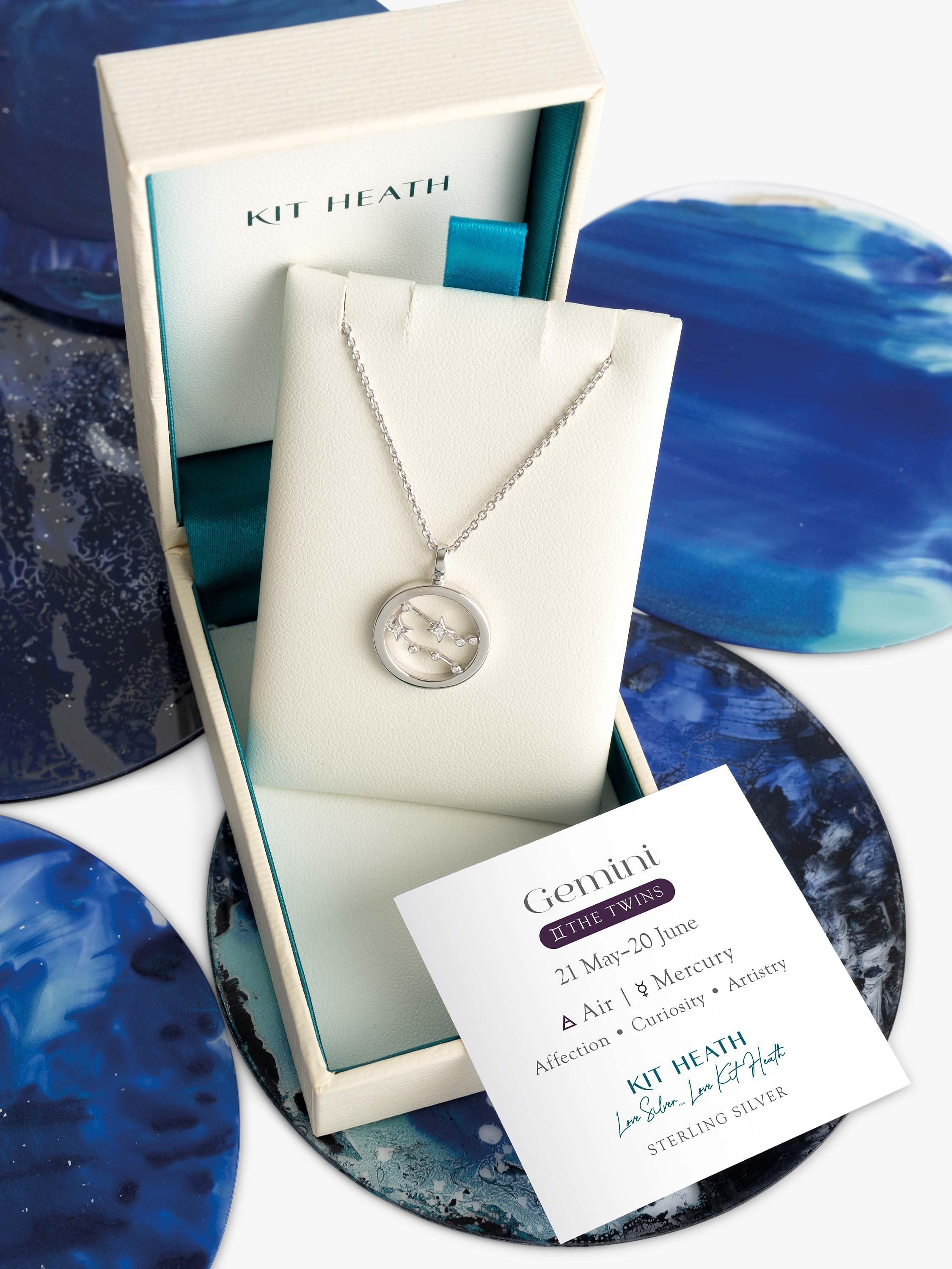 Product image 5 of 5, which shows Kit Heath Gemini Constellation Pendant Necklace, Silver