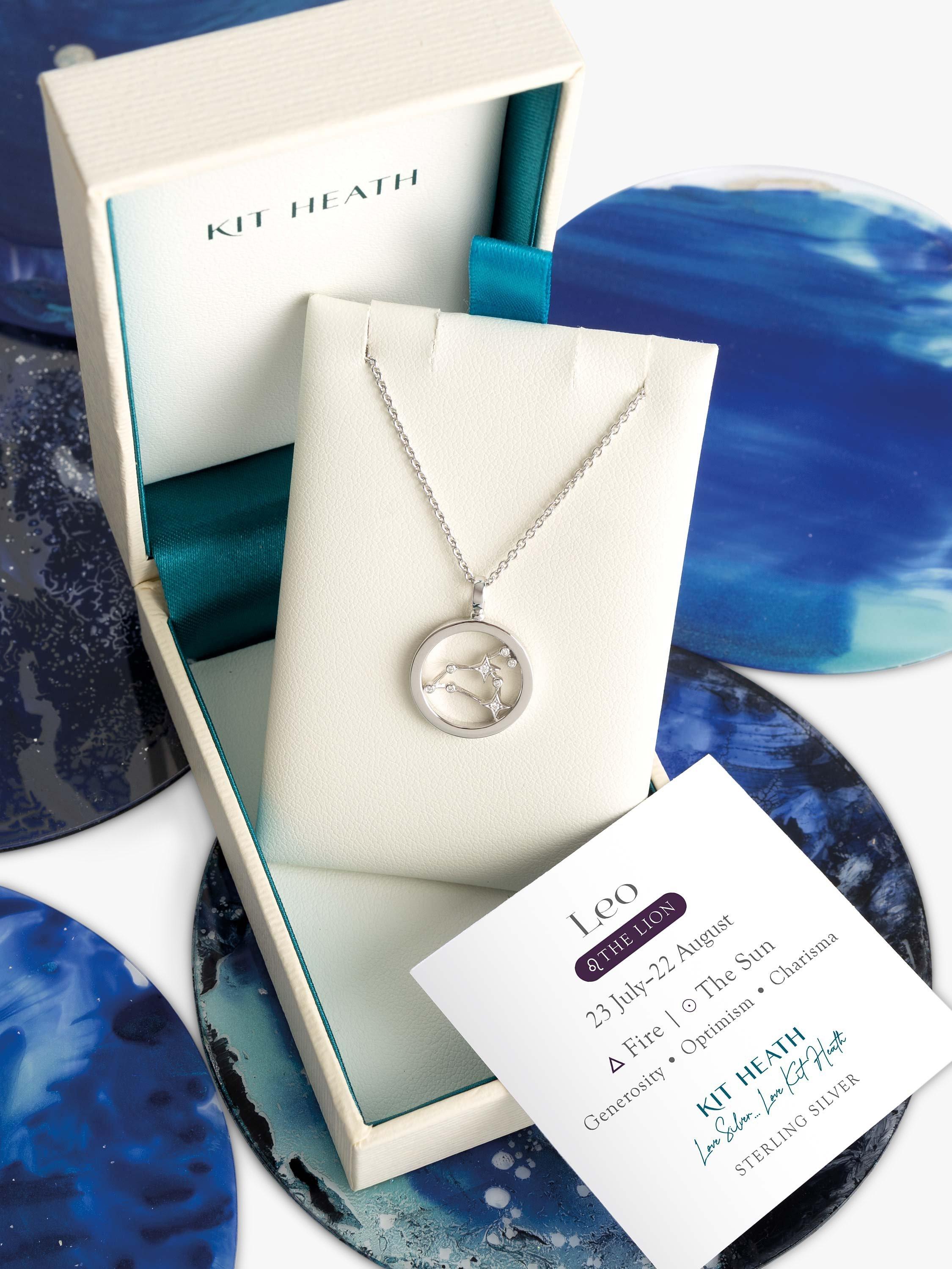 Product image 5 of 5, which shows Kit Heath Leo Constellation Pendant Necklace, Silver