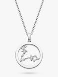 Kit Heath Pisces Constellation Pendant Necklace, Silver