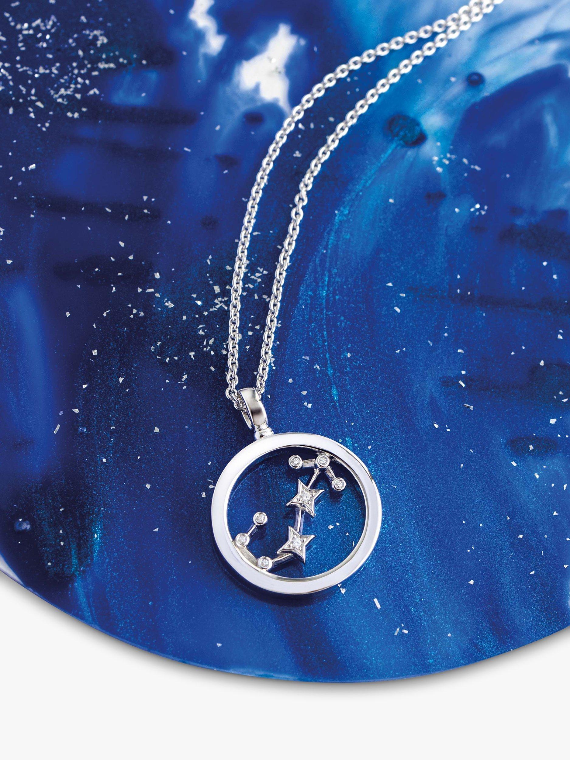 Product image 3 of 5, which shows Kit Heath Scorpio Constellation Pendant Necklace, Silver