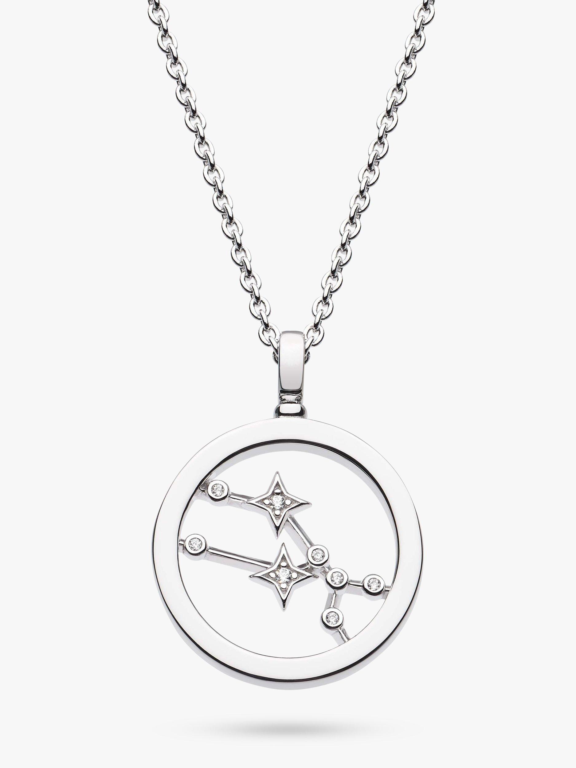 Product image 1 of 5, which shows Kit Heath Taurus Constellation Pendant Necklace, Silver