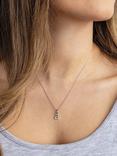 Kit Heath Signature Skript Lowercase Initial Pendant Necklace, Silver