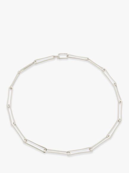Monica Vinader Alta Link Necklace, Silver, Silver