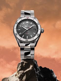 Alpina AL-525GS4AQ6B Men's Alpiner 4 Automatic Bracelet Strap Watch, Silver, Grey