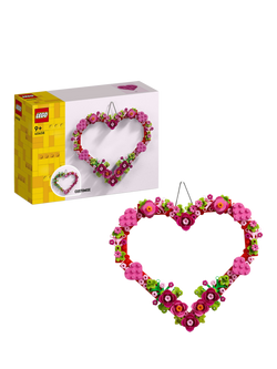 LEGO Heart Ornament Building Toy for Kids 40638, Multi