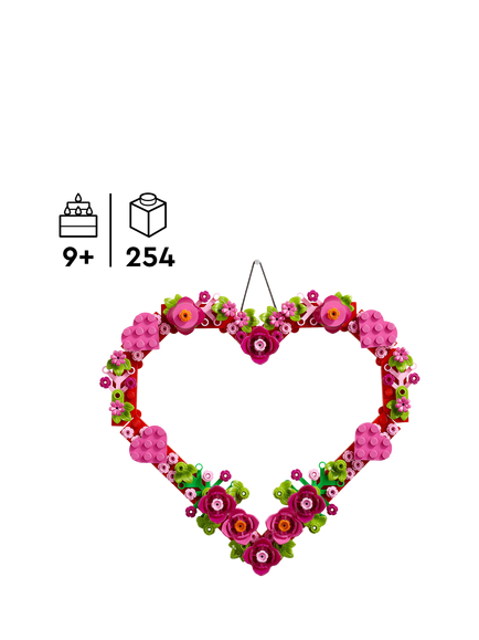 LEGO Heart Ornament Building Toy for Kids 40638 - view 2, Multi