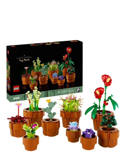 LEGO Botanicals Tiny Plants, Flowers Set for Adults 10329, Multi
