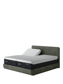 TEMPUR® Arc™ Ergo® Smart Form Upholstered Bed Frame, Super King Size, Dark Green
