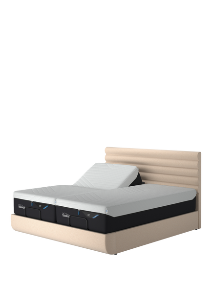 TEMPUR® Arc™ Ergo® Smart Vectra Upholstered Bed Frame, Super King Size, Sand