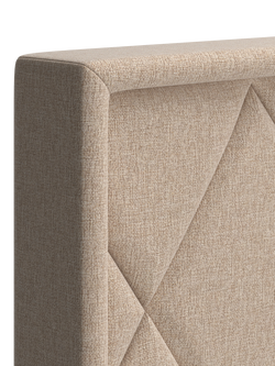 TEMPUR® Arc™ Ergo® Smart Quilted Upholstered Bed Frame, Super King Size - view 2, Sand