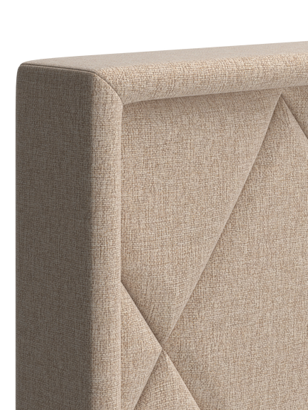 TEMPUR® Arc™ Ergo® Smart Quilted Upholstered Bed Frame, Super King Size - view 2, Sand