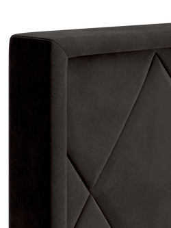 TEMPUR® Arc™ Ergo® Smart Quilted Upholstered Bed Frame, Super King Size - view 2, Dark Grey