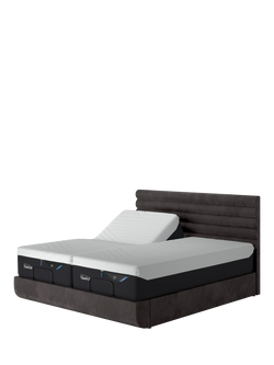 TEMPUR® Arc™ Ergo® Smart Vectra Upholstered Bed Frame, Super King Size, Dark Grey