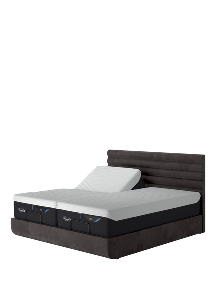 TEMPUR® Arc™ Ergo® Smart Vectra Upholstered Bed Frame, Super King Size, Dark Grey
