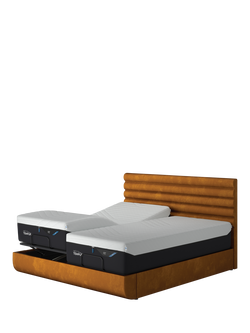 TEMPUR® Arc™ Ergo® Smart Vectra Upholstered Bed Frame, Super King Size - view 2, Gold