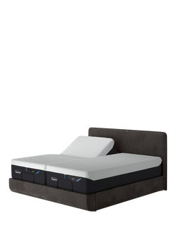 TEMPUR® Arc™ Ergo® Smart Form Upholstered Bed Frame, Super King Size, Dark Grey