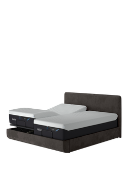 TEMPUR® Arc™ Ergo® Smart Form Upholstered Bed Frame, Super King Size - view 2, Dark Grey