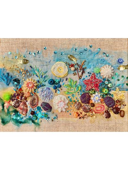 Rowandean Seaside Treasures Embroidery Kit, Multi