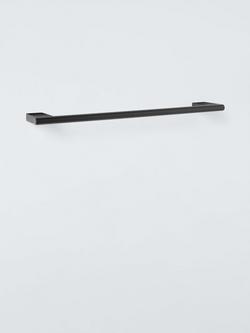 John Lewis Opus Single Towel Rail, 45cm, Black