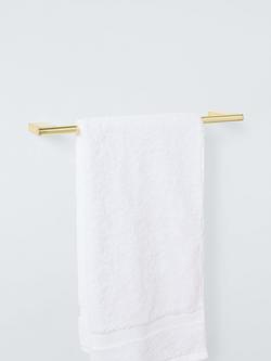 John Lewis Opus Single Towel Rail, 45cm - view 2, Brass