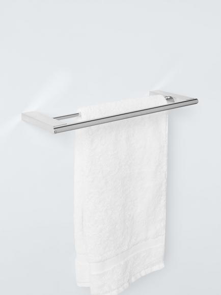 John Lewis Opus Double Towel Rail, 45cm, Silver - view 2, 
